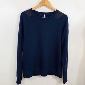 Lululemon Studio Long Sleeve Black Iris Blue/Soot